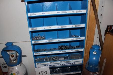 2 pcs bolt bookcases containing div bolts and nuts, etc.