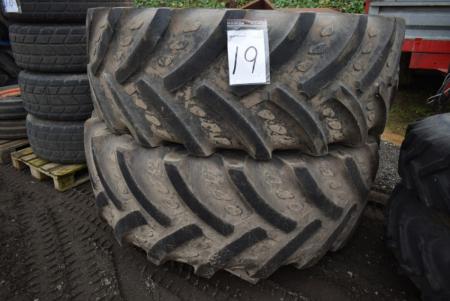 2 pieces used tires 650/85 x 38