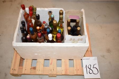 Case of Wine, alcohol, throw bottles and more.