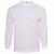 Firmatøj without pressure unused: 35 pcs. T-shirt with long sleeves, Round neck, WHITE, 100% cotton. 5 XXS - 5S -5M - 10 L - XL 5 - 5 XXL