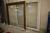 2 stk. plastic vinduer, hvid udvendig, mørkebrun indvendig, B 143,5 x H 155 cm