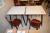 2 pcs. Tables 80 x 80 cm with 4 chairs