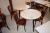 2 pcs. Tables Ø 90 with 4 chairs