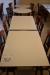 2 pcs. Tables 80 x 120 cm with 8 chairs