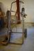 Trolley for Oxygen & gas with pressure gauge and burns, etc.
