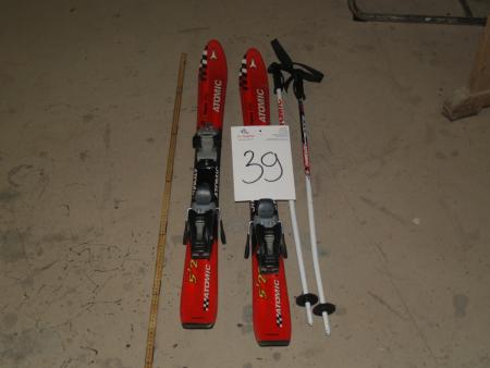 Atomic ProRace børne ski m/stave, 100 cm