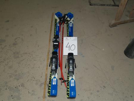 Atomic Supercross SX skis, w / poles, 120 cm
