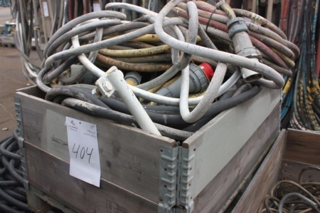 (1) pallet with various cables