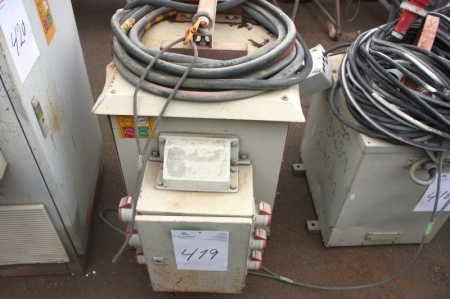 Transfomator 3 phase 220-380 volt 16 amp egenvægt 250 kg