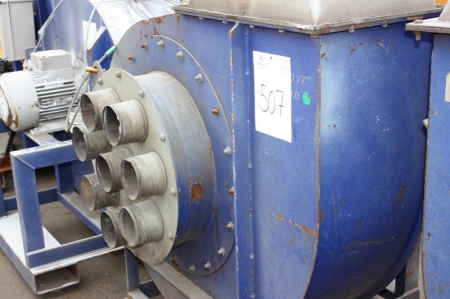 Exhaust ventilation equipment, JHM 760 - 7.5 / D. Total pressure: 1594. Fan Power: 6.0-7.5