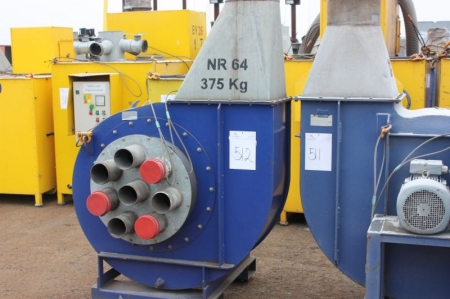 Exhaust ventilation equipment, HN 690-560, max/min: 1-1500. Weight: 370 kg
