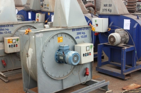 Exhaust ventilation equipment, Bellinge Ventilation, BV-6600-LT-06. Weight: 300 kg