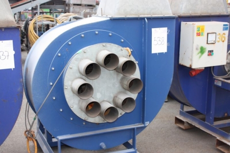 Exhaust ventilation equipment: HN 560-7.5/D. Weight: 375 kg