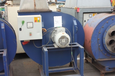 Exhaust ventilation equipment: HN 560-7.5/D. Weight: 375 kg