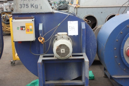 Exhaust ventilation equipment: HN 560-7.5/D. Weight: 375 kg
