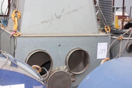 Exhaust ventilation equipment, Bellinge Ventilation, BV-13500 nr. 04, sparkless. Weight: 700 kg
