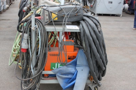 Welding tranformer, Kemppi FastMig KMS 500 + wire feed unit: Kemppi FastMig MSF 53 + welding cables