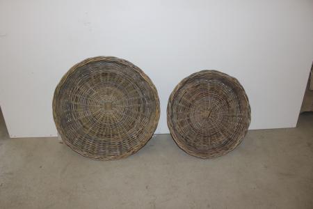 6 set of 2 baskets diameter 70 cm and 60 cm