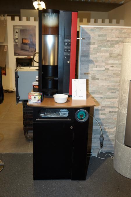 Used coffee machine, Wittenborg FB55. Capacity: 144 cups per. hour. H: 85cm x W: 38 cm x 36 cm. Weight 30 kg. (Under the table included)