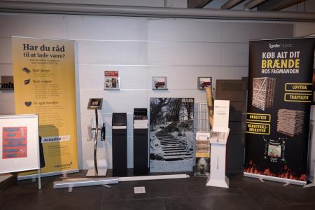 Advertising Stands from, among others Hwam, Contura, Rais and Ignite Nordic.
