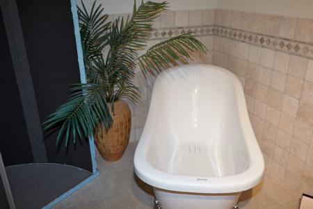 Freestanding clawfoot tub from Harmony.