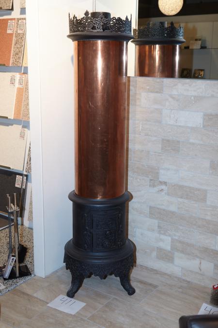 Old-fashioned exhibition stove. Use only for exhibition, can not be approved for use.
