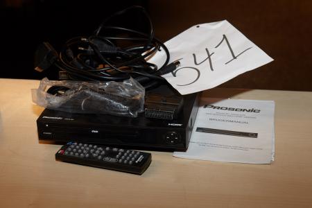 1 piece. used Prosonic DVD player with HDMI output. Model no. HDVD-320th