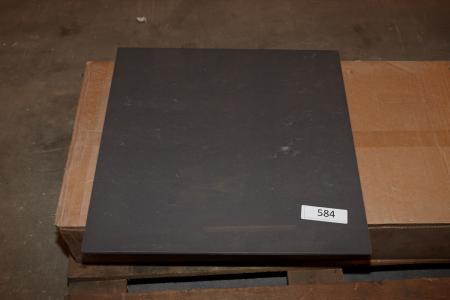 Floor tiles. Charcoal Levi Gator semi-polished 60x60 cm. Ca 42 sq.m.