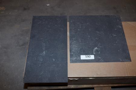 Floor tiles. Charcoal Prima 30x60 cm + 45x45 cm. Approximately 19 sqm.