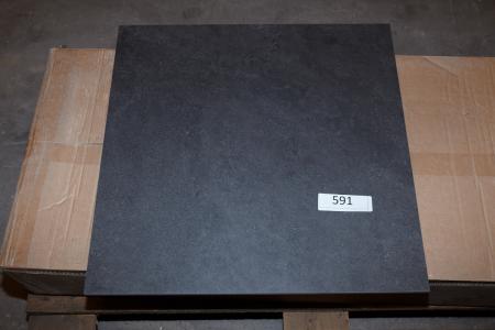 Floor tiles. Prima My Black 60x60 cm. About 6 sqm.