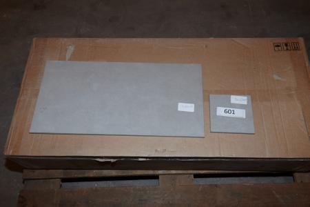 Floor tiles. Stone Bentley 30x60 cm. Approximately 15.8 sqm + 15x15 cm. Ca 31 sqm.