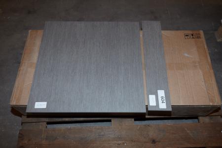 Floor tiles. Caesar Feel Loft 11,7x60 cm. Ca 7 sqm + 60x60xcm. Ca 6.5 sqm.