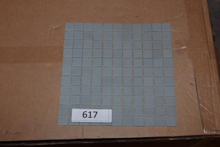 Gulv fliser Glas Mosaik CA 102 2,5x2,5 cm. På net 30x30x cm. Ca. 50,5 kvm