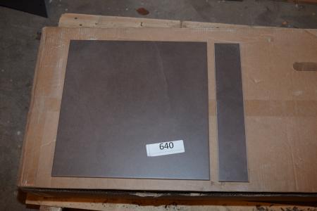 Floor tiles. Globo Jabe 40x40 cm. About 36 sqm +40 paragraph 8x41 cm. Base Stone.