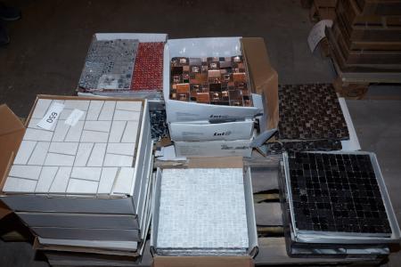 Floor tiles. Quarts Design Mosaic, ca. 4.95 sqm. + Residue of mixed mosaic.