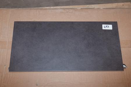Floor tiles. 548 Black, str. 30x60 cm. Approximately 8.64 sqm.