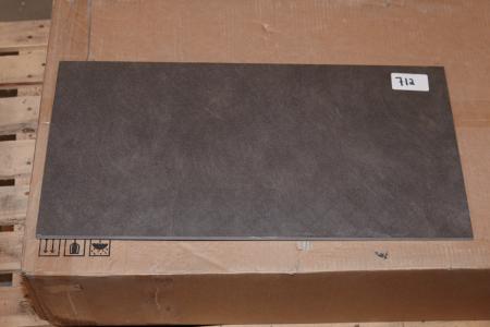 Gulv fliser. Azumi Nero Silver, str. 30x60 cm. Ca. 7,2 kvm. 