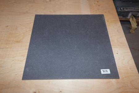 Bodenfliesen. Olympic Noir, str. 60x60 cm. Ungefähr 14,44 qm.