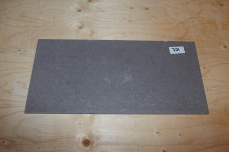 Bodenfliesen. Olympic Marron Semi poliert, str. 30x60 cm. Etwa 56 qm.