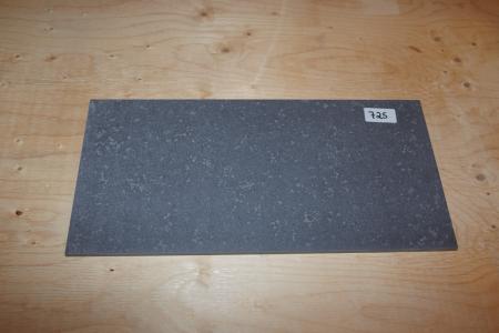 Bodenfliesen. Olympic Noir Semi poliert, str. 30x60 cm. Etwa 21,6 qm.