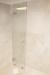 1 Stück. Duschtür aus 8mm gehärtetem Klarglas mit Griffen und Scharnieren. 49,5 x 208 cm.
