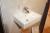 Duravit sink, glossy white, 13 x 45.5 x 35.5 cm + Damixa washbasin battery.