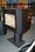 Fireplace, Heta Scan-Line 95. Unused stove in black. H: 90.9 cm x W: 76cm x D: 43.4 cm. Operational area 3-9 kW. Weight 145 kg.