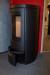 Fireplace, Jydepejsen Cosmo 971. Unused stove in black. H: 97.1 cm x W: 48cm x D: 46.7 cm. Operational area 3-8 kW. Weight 144 kg.