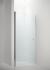 Linc Modell 2 drehbare Tür gefrorenes Glas und polierte Profile 65x200 cm. Vorbildliches Foto