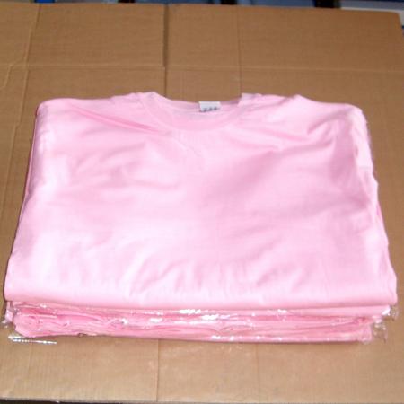 Firmatøj uden tryk ubrugt: 40 stk. rundhalset T-shirt, PINK , 100% bomuld . 20 XL - 20 XXL
