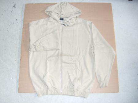 Firmatøj uden tryk ubrugt: 9 stk.  Hooded zip sweat , SAND , 3 S - 2 L - 3 XL - 1 XXL