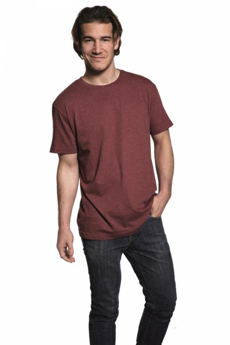 Firmatøj ohne Druck ungenutzt: 40 Stück. Rundhals-T-Shirt, weinrot, 100% Baumwolle. 40 XL