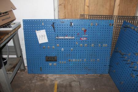 Tool board with hooks 144 x 95 cm