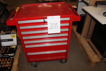Tool trolley containing miscellaneous tools